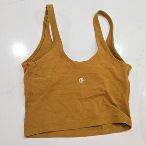 Lululemon Align Tank Top Mustard Brown Copper Size 2